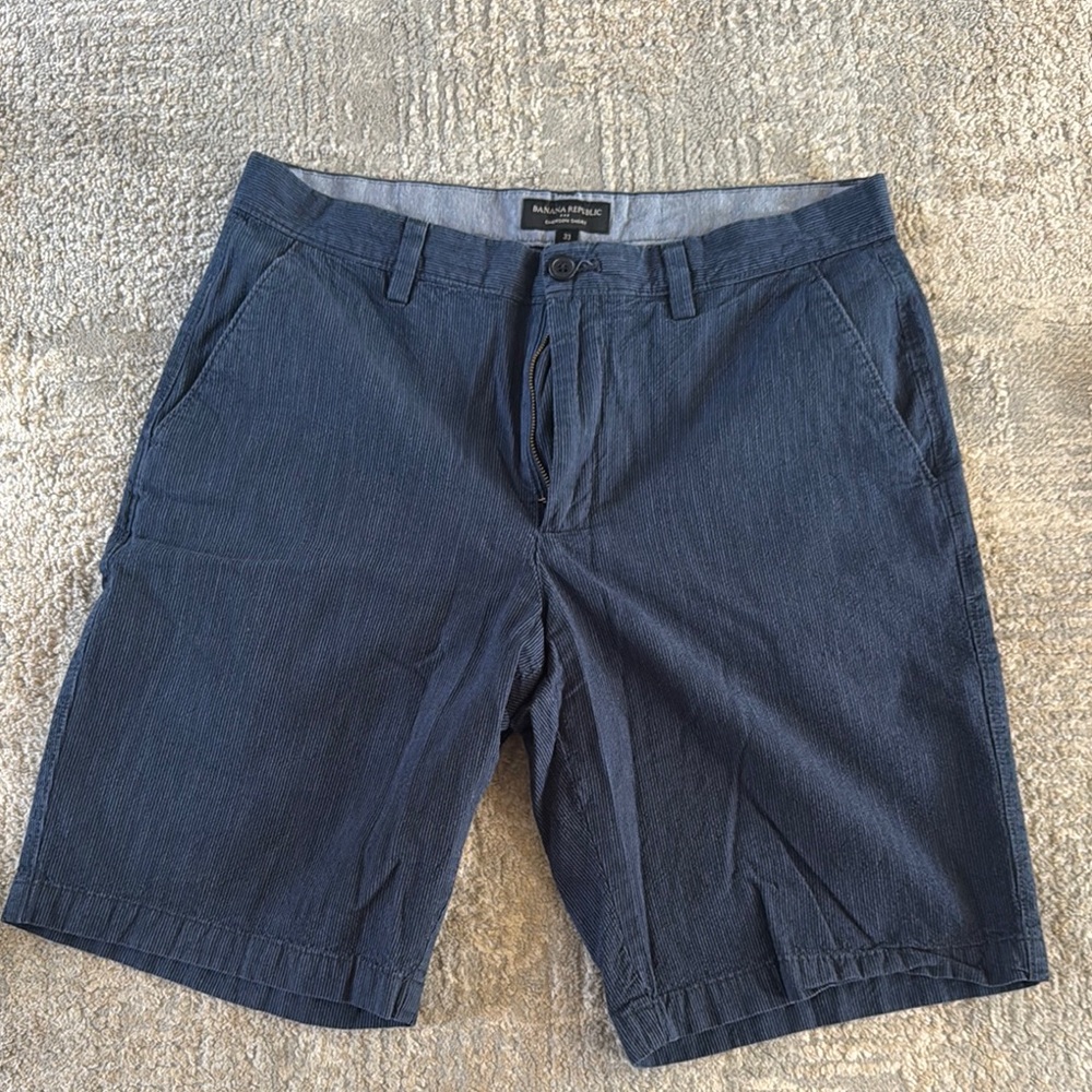 Banana Republic Blue Flat Front Shorts